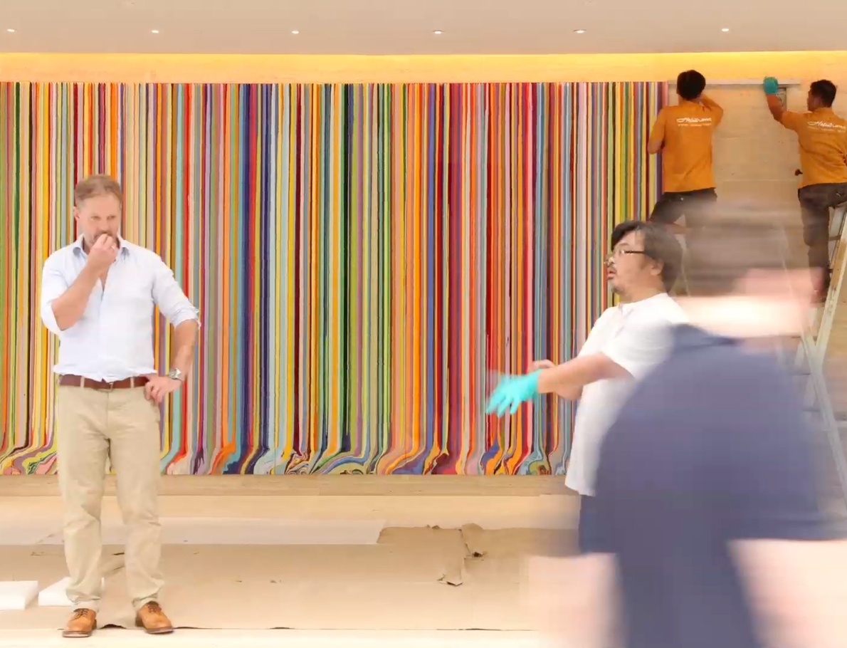 Behind the Scenes: Ian Davenport at HANA Building, Singapore